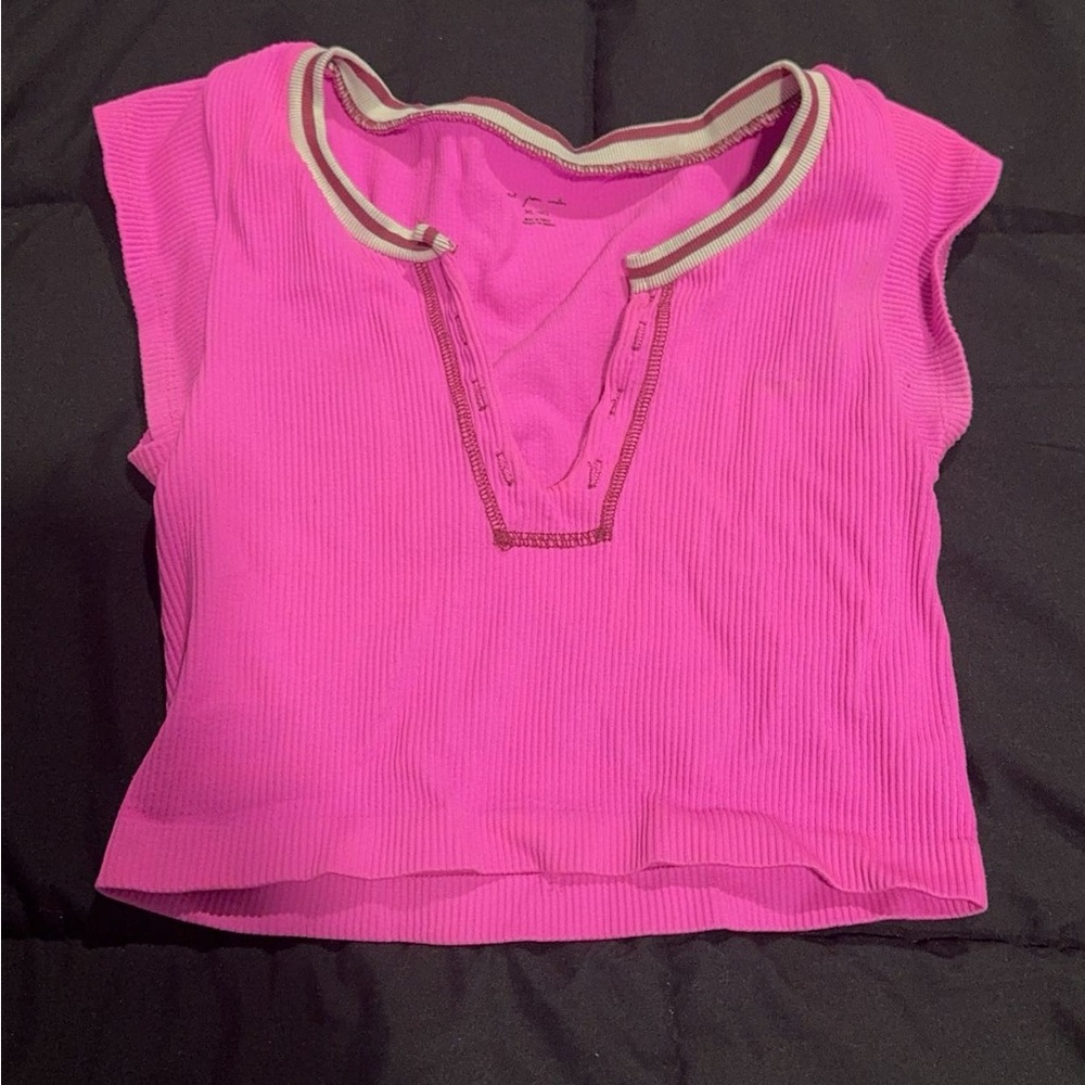 go for gold urban outfitters top, pink, size M/L